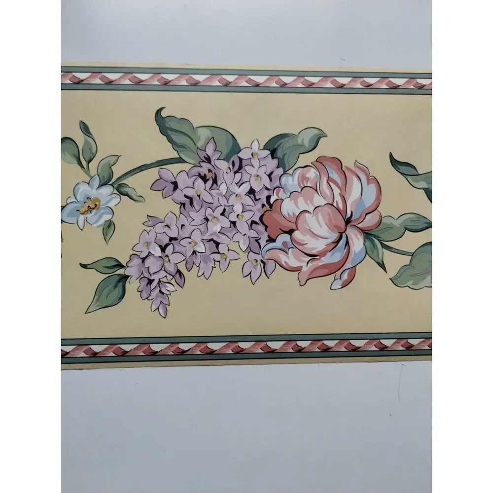 Williston Gardens Pre-pasted Decorative Wall Border - Flowers - 5 yds